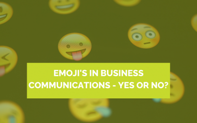 Emoji’s in business communications – Yes or No?