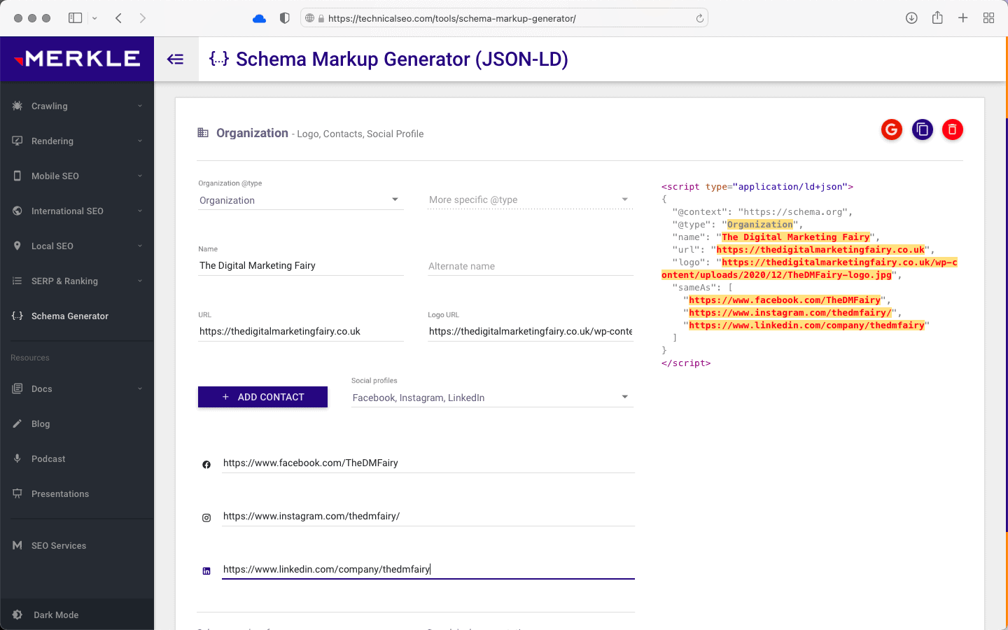 Complete Schema Markup Code Generator