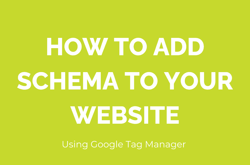 How to add Schema to your website